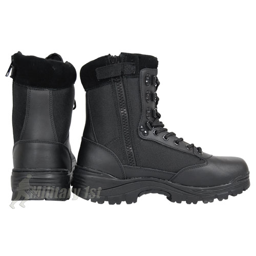 MilTec Tactical Side Zip Boots Black