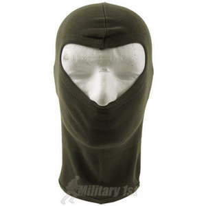Lightweight Cotton 1 Hole Balaclava Olive