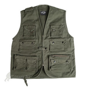 Moleskin Fishing Vest Olive