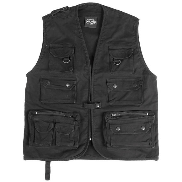 Moleskin Fishing Vest Black