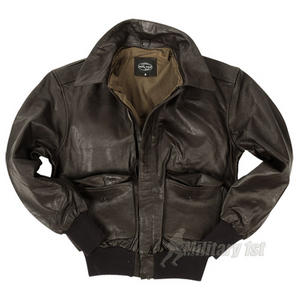 Mil-Tec A-2 Leather Flight Jacket Brown