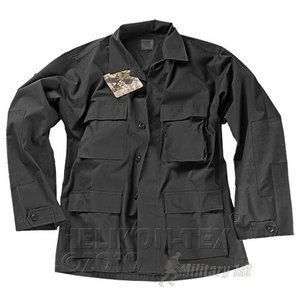 Helikon Genuine BDU Shirt Nylon Twill Ripstop Black