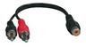 View Item 2 Male to 1 Female RCA Splitter Lead