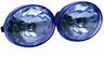 View Item Ice Blue Oval Halogen Driving Lamps With Bulbs