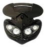 View Item Rage Enduro Black Universal Motocross Twin 2 Bulb Headlight Fairing