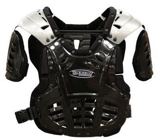 Dixon GP Racing Motocross Black & Silver Body Armour