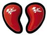 View Item MotoGP Red Tear Drop Knee Sliders - Pair