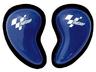 View Item MotoGP Blue Tear Drop Knee Sliders - Pair