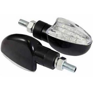 Black LED Spear Motorbike Indicators