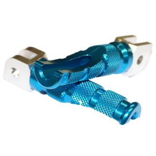 Yamaha Front Tapered Alloy Motorbike Foot Pegs Blue
