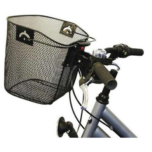 BIKE/BICYCLE METAL BASKET & QUICK RELEASE MECHANISM MESH SHOPPING CARRY