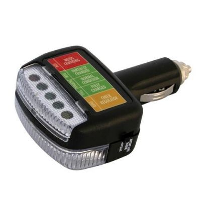 Battery Light on 12v Car Battery Analyser   Map Light