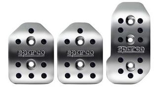 Sparco Polished Alloy Grip Car Foot Pedals