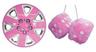 View Item Pink 13 Inch Car Wheel Trims & Pink Fluffy Dice