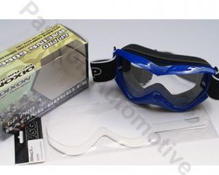 Dixon Blue GP Pro Motocross Racing Goggles & Tear Off Strips