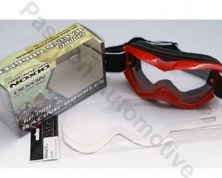 Dixon Red GP Pro Motocross Racing Goggles & Tear Off Strips