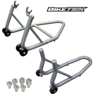Biketek Front & Rear Wheel Aluminium Paddock Stand Set