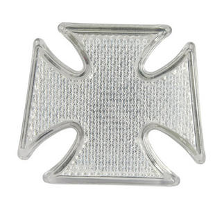 Maltese Cross Motorbike Clear Indicator Lights & Amber Bulbs