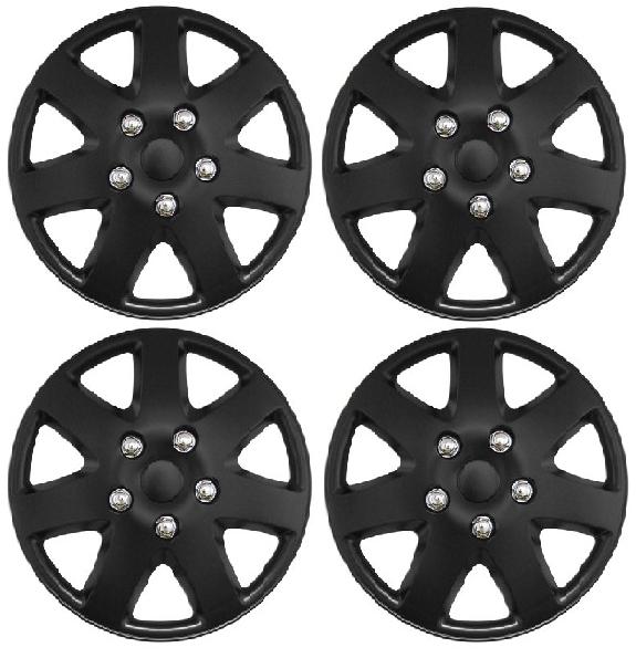 16" Tempest Black Car Wheel Trims/Covers/Hub Caps 16 Inch Universal