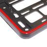View Item Red Finish Plastic Car Exterior Number Plate Surround