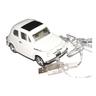 View Item White Fiat 500 Wired Desktop Computer Mouse