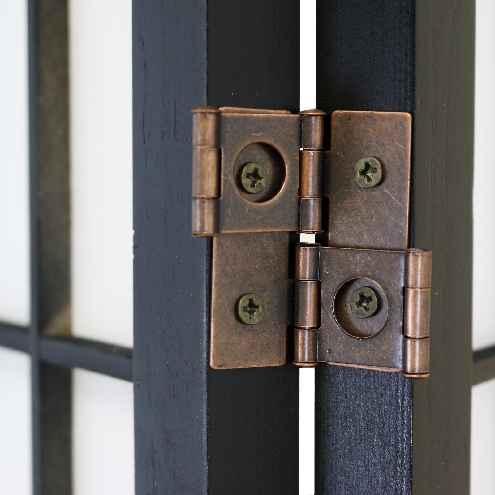 HARTLEYS BLACK 3 PANEL JAPANESE/TOKYO ROOM DIVIDER/ORIENTAL SHOJI