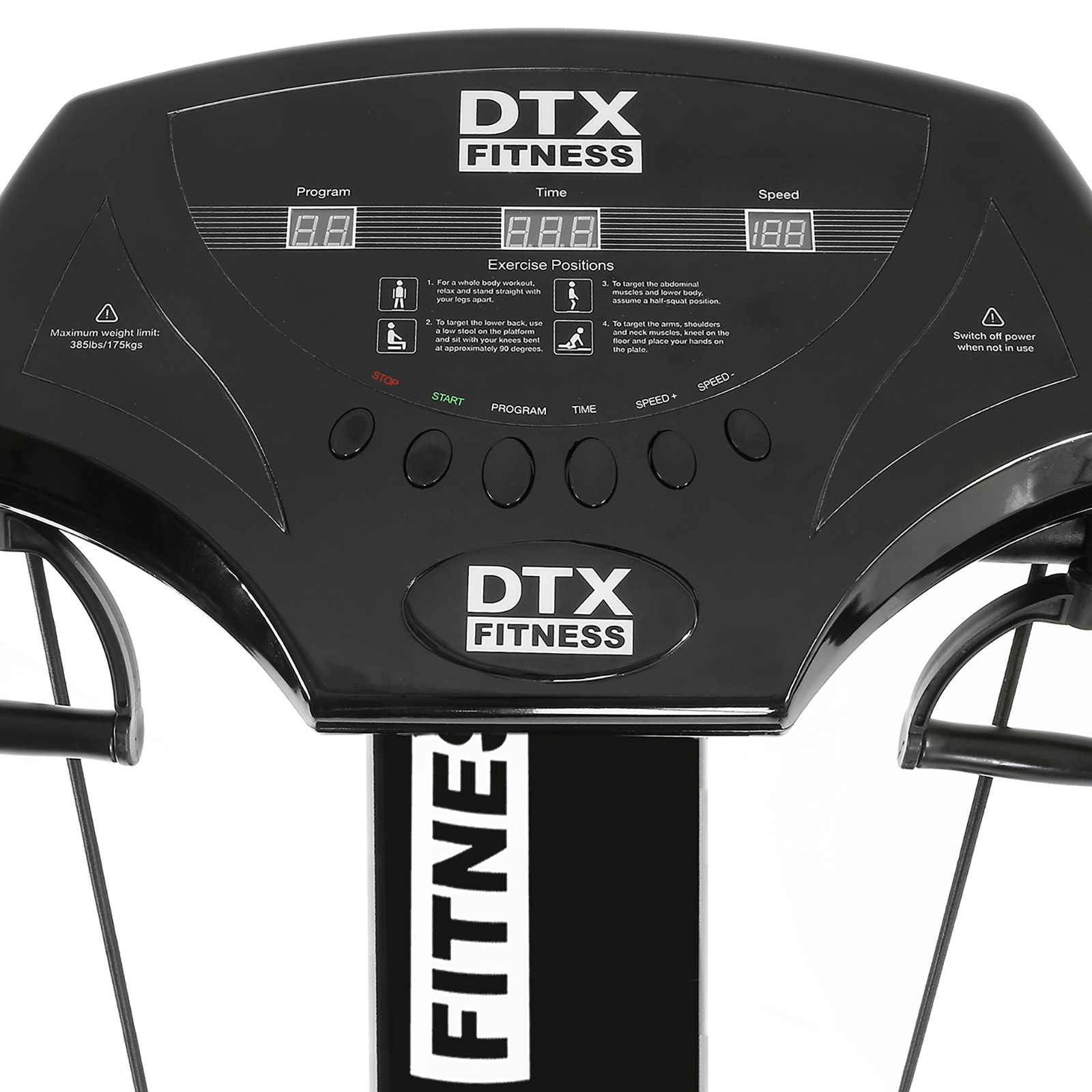 DTX Fitness 3900W Vibration Plate Gym Machine Weight Loss Shaker Power
