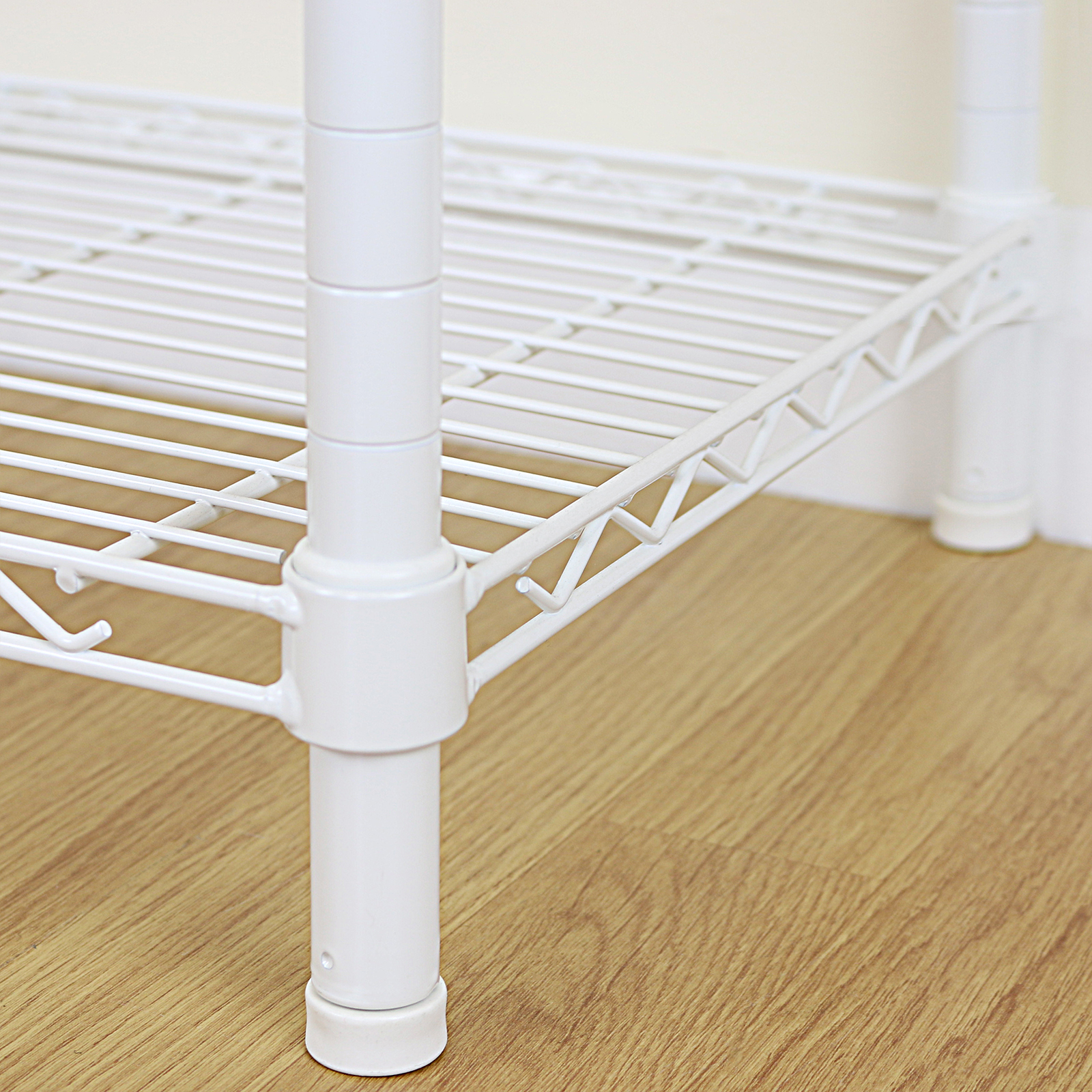 3 Tier White Metal Storage Rack/Shelving Wire Shelf Kitchen/Office Unit