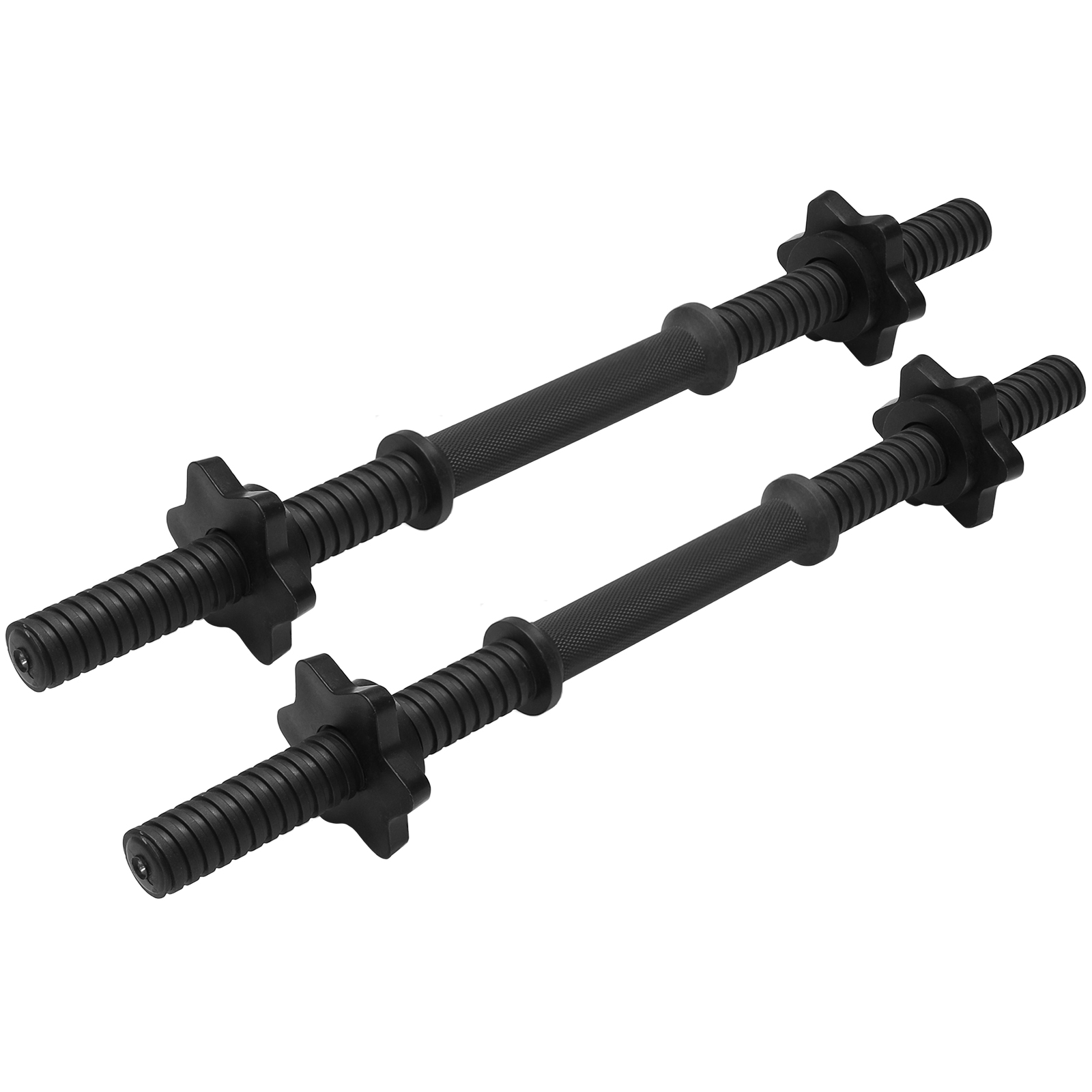 18" BLACK SPINLOCK DUMBBELL BARS DUMBELL WEIGHT BAR SET DUMBELLS