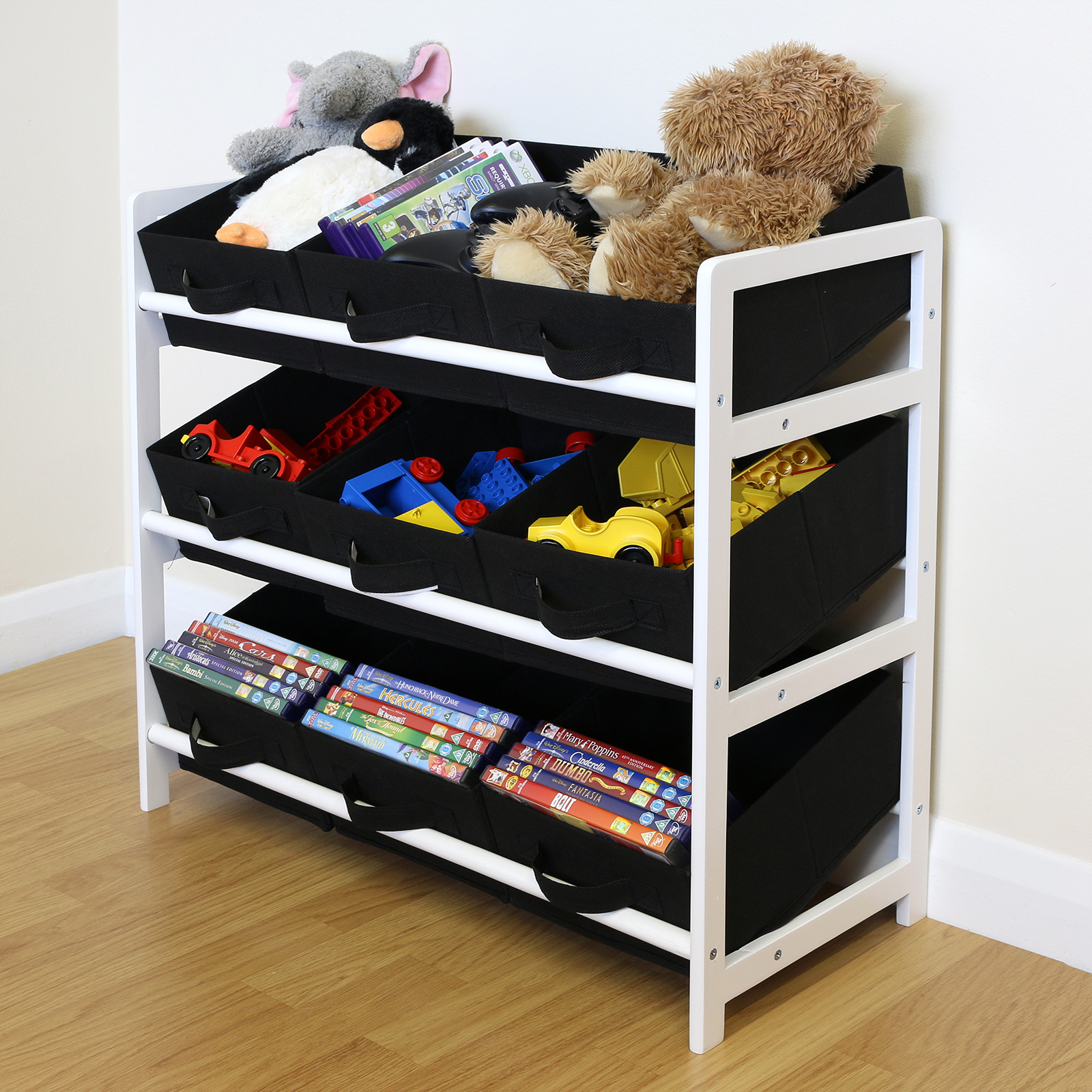 3 tier toy storage