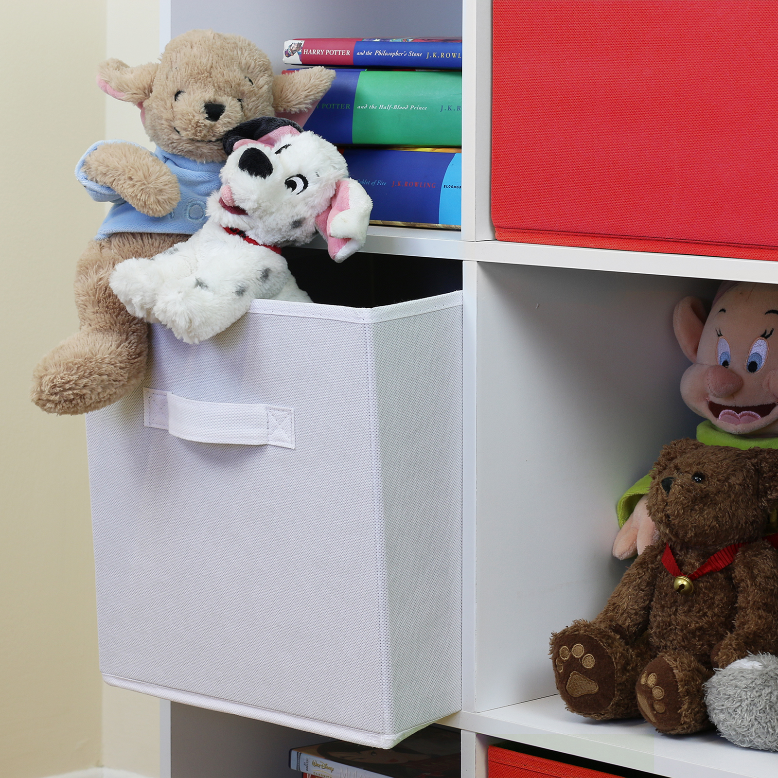 9 Cube Kids White Toy/Games Storage Unit Girls/Boys/Childs Bedroom Shelves/Box