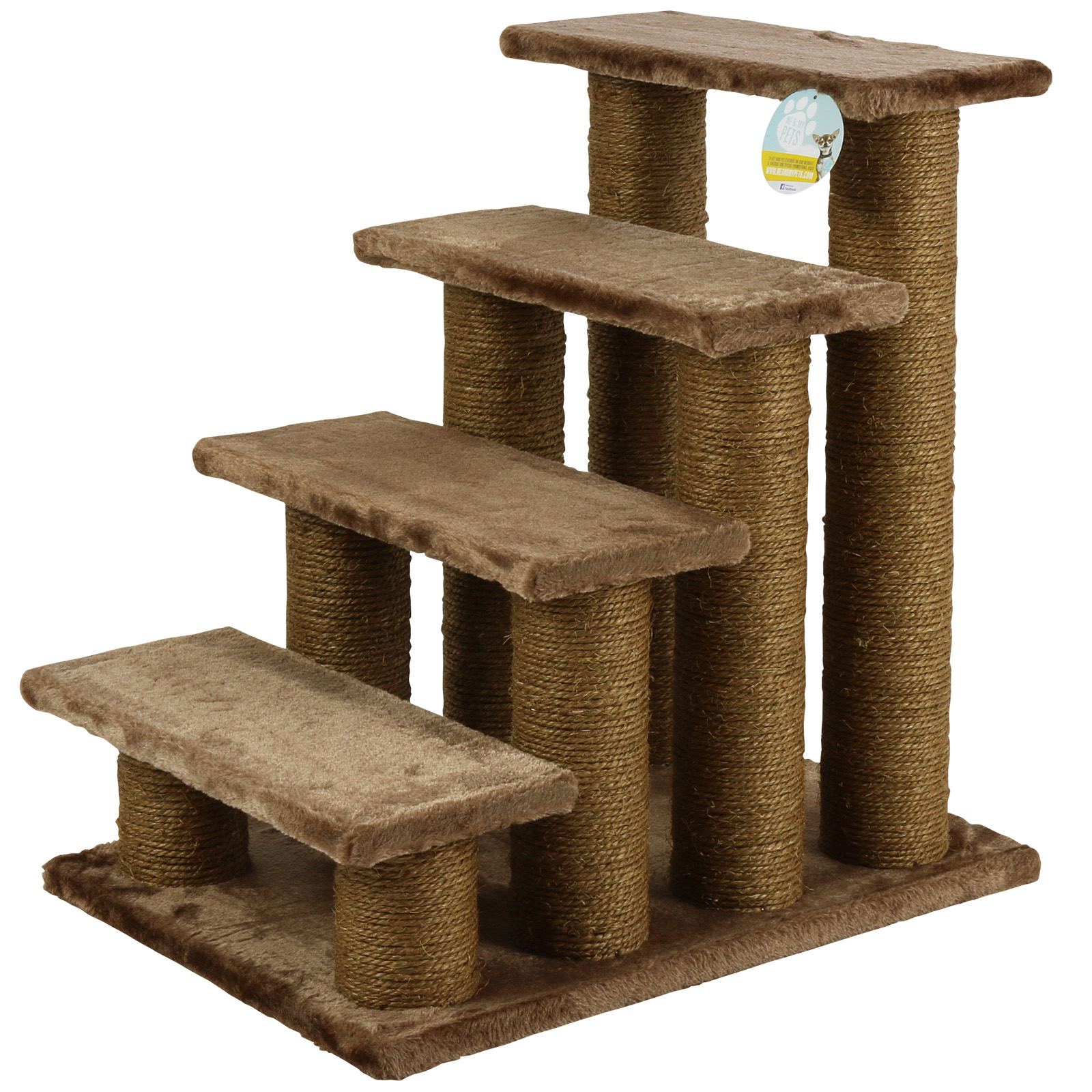 SALE ME & MY BROWN PET STAIRS CAT/PUPPY STEPS/RAMP SOFT CLIMB AID