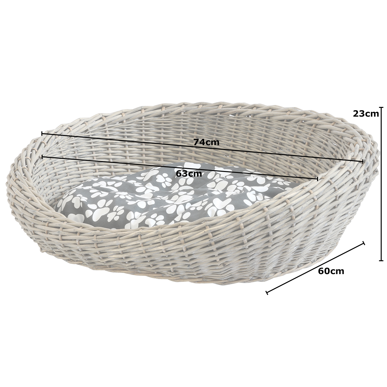 Me And My Pets Woven Dog Basket Me And My Pets Woven Dog Basket