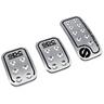 View Item Sparco SPC Silver/Black Racing Style 3 Piece Car Pedal Set