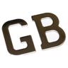 View Item Classic Car Stainless Steel Self Adhesive GB Letters Badge