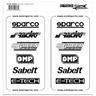 View Item Black E-Tech/Sparco Car Door Panel Stickers - Pair