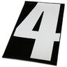 View Item Number 4 White 6 Inch Motocross Racing Stickers 10 Pack