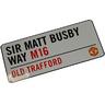 View Item Man United Old Trafford/Sir Matt Busby Way Street Sign