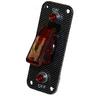 View Item 12V Carbon On/Off Switch Panel With Red Aircraft Switch