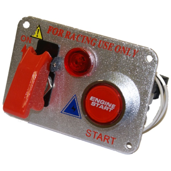 SILVER 12V RACING/TRACK CAR DASHBOARD/DASH IGNITION SWITCH PANEL & PUSH START eBay