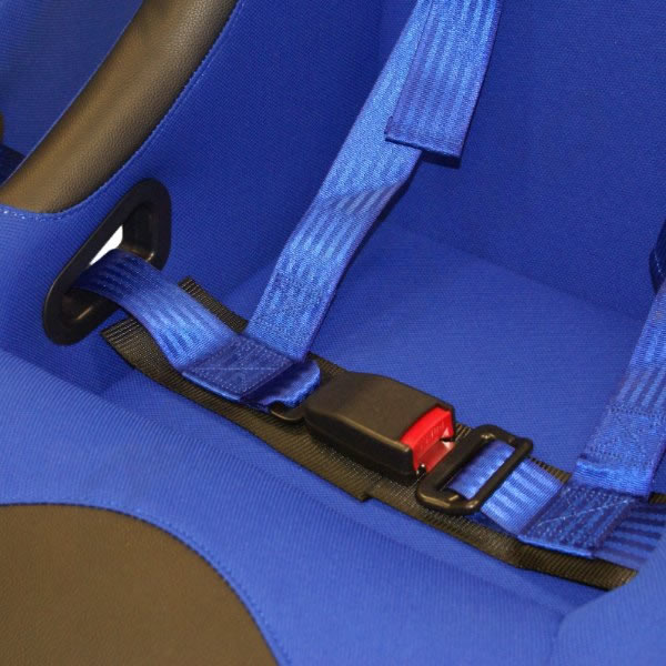 PAIR OF BLUE FIXED BUCKET CAR SEATS + RACING HARNESSES eBay