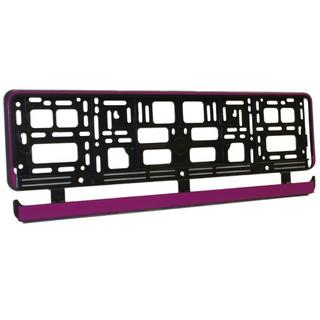 Pink Gloss Plastic Car Number Plate Surround