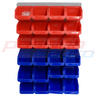 View Item 24pce Plastic Wall Storage Bin Kit