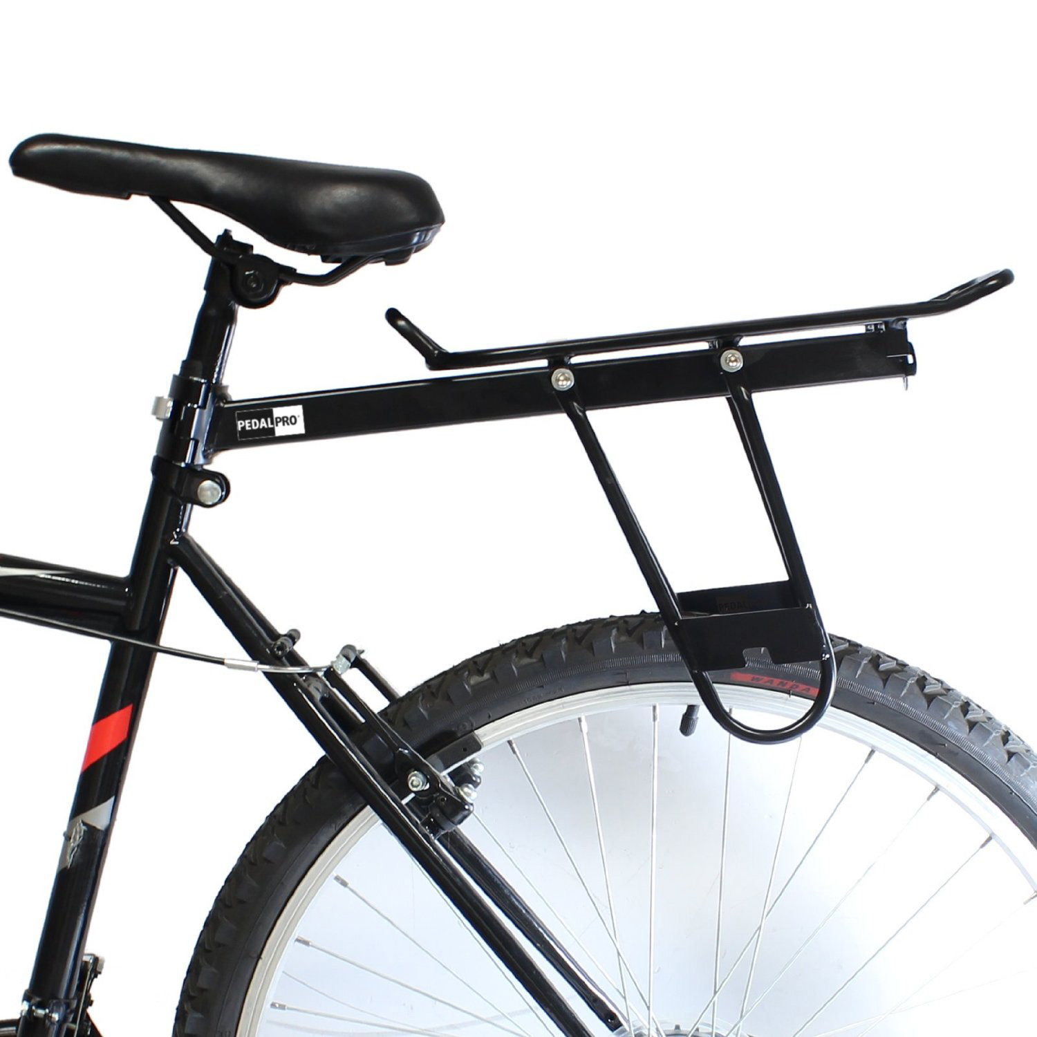 PEDALPRO LARGE REAR SEAT POST BICYCLE RACK FOR BIKE/CYCLE PANNIER BAG