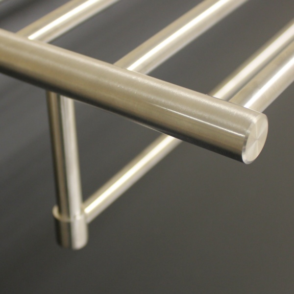 Deluxe Stainless Steel Towel Rail Wall Mounted Bathroom Shelf Rack Thumbnail 1 2