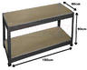 View Item 150x60x90 Black Heavy Duty Work Bench