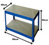 View Item 90x60x90 Blue Heavy Duty Work Bench
