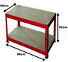 View Item 90x60x90 Red Heavy Duty Work Bench