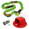 View Item Heavy Duty Motorbike Ground Anchor & Mammoth Integral Motorbike Lock and Chain
