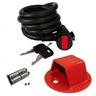 View Item Heavy Duty Motorbike Ground Anchor & Mammoth Coil Cable Lock 1.8m